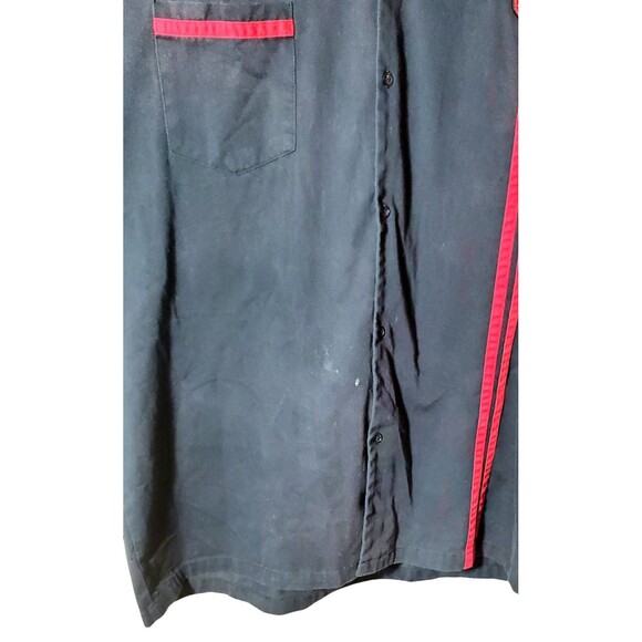 Polaris MSD Racing Black Mechanic Work Shirt XXL Short Sleeve Button Front Men - Picture 4 of 10